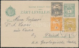 1904 Díjjegyes Zárt Levelez?lap 3 Szín? Díjkiegészítéssel / PS-cover Card With 3 Colour Additional Franking 'SOPRON' - T - Other & Unclassified