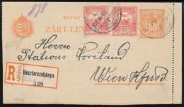 1907 35f Díjjegyes Zárt Levelez?lap ,,BESZTERCZEBÁNYA' - ,,WIEN' - Other & Unclassified