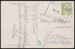 1912 Képeslap ,,L?CSE PÁLYAUDVAR LEVÉLFELADÁS' - ,,ZSOLNA' - Other & Unclassified