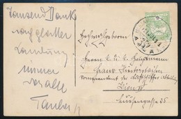 1911 Fotóképeslap A Léghajó Csapatok Parancsnokának Bécsbe Küldve / Photo Postcard Addressed To The Commander Of Airship - Autres & Non Classés