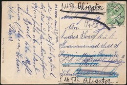 1912 Orsováról Polába A Maria Theresia Hadihajóra Küldött, Többszörösen Továbbküldött Képeslap / Postcard To Pola To Sea - Sonstige & Ohne Zuordnung