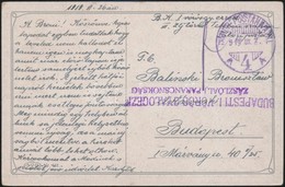 1919 Vörös Hadsereg Tábori Postai Levelez?lap / Red Army Field Postcard 'BUDAPESTI I. VÖRÖS GYALOGEZRED ZÁSZLÓALJ PARANC - Sonstige & Ohne Zuordnung