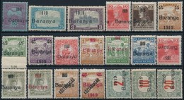 ** * Baranya I. 1919 20 Klf Bélyeg, Közte érdekességek Bodor Vizsgálójellel (**29.250) / 20 Different Stamps. Signed: Bo - Autres & Non Classés