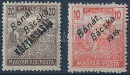 * Bánát-Bácska 1919 Arató/Köztársaság 20f és Magyar Posta 10f Garancia Nélkül (**20.000) - Autres & Non Classés