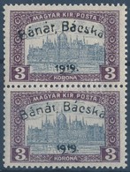 ** Bánát-Bácska 1919 Parlament 3K Pár Garancia Nélkül (**40.000) - Andere & Zonder Classificatie