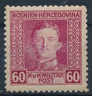 ** Bosznia Hercegovina 1917 Károly 60f 11 1/2 Fogazással (16.200) - Andere & Zonder Classificatie