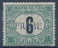 * Fiume 1918 Feketeszámú Portó 6f Garancia Nélkül (25.000) - Autres & Non Classés