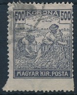 O 1920 Arató 500K Alul Elfogazva / Mi 352 With Shifted Perforation - Other & Unclassified