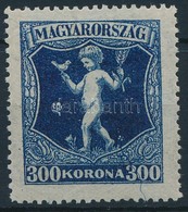 * 1923 Jótékonyság 300K, Sz?rszál Kék Lenyomatával - Sonstige & Ohne Zuordnung