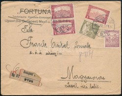 1921 Ajánlott Levél Arató-parlament 3,50K Bérmentesítéssel 'BUDAPEST' - Magyaróvár - Other & Unclassified