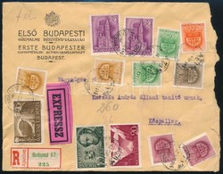 1941 Expressz Ajánlott Távolsági Levél / Registered Express Domestic Cover - Sonstige & Ohne Zuordnung