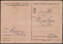 1942 Tábori Posta Levelez?lap TAKTAKENÉZ Postaügynökségi Bélyegzéssel - Andere & Zonder Classificatie