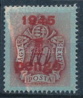 ** 1945 Kisegít? Portó 1P/10f Alapnyomat Hiány - Autres & Non Classés