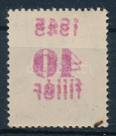 ** 1945 Kisegít? 40f Gépszín- és ívszínátnyomat - Other & Unclassified