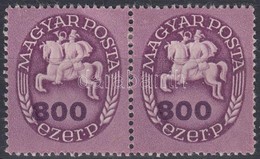 ** 1946 Lovasfutár 800 Ezer P Pár Eltolódott értékszámokkal / Mi 892 Pair, Shifted Numerals - Other & Unclassified