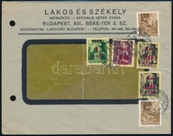 1945 (2. Díjszabás) Helyi Levél Hadvezérek 2 X 10f + Kisegít? 2 X 20f/18 + 40f/24f + 1P/1P Bérmentesítéssel - Autres & Non Classés