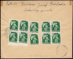 1945 (3. Díjszabás) Távolsági Levél Hadvezérek 10 X 1P Bérmentesítéssel - Other & Unclassified