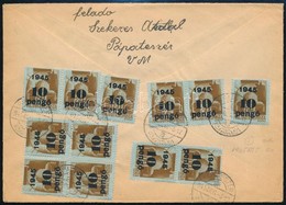 1945 (5. Díjszabás) Távolsági Levél Kisegít? 12 X 10P/80f Bérmentesítéssel - Sonstige & Ohne Zuordnung