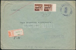 1946 (7. Díjszabás) Ajánlott Távolsági Levél 250 Grammig Bet?s 5 X Ajl. I./20f + 2 X TI.p./4f Bérmentesítéssel - Autres & Non Classés