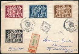 1950 Felszabadulás Sor Ajánlott FDC-n - Autres & Non Classés