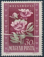 ** 1950 Virág 30f Papírránccal, Eltolódott Színnyomatokkal  / Mi 1112  With Paper Crease And Shifted Colours - Other & Unclassified