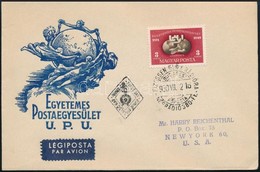 1950 UPU Blokkból Kitépett Bélyeg Légi FDC (8.000++) - Andere & Zonder Classificatie