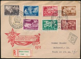 1951 Ötéves Terv Eredményei Ajánlott FDC - Other & Unclassified