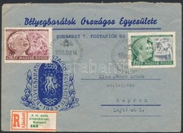 1950 Bélyegbarátok Országok Egyesülete Ajánlott Boríték Egy Nevezetes Személy Részére! - Autres & Non Classés