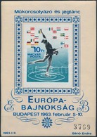 ** 1963 M?korcsolyázó és Jégtánc EB Vágott Blokk (16.000) / Mi Bl 37 Imperforate Block - Sonstige & Ohne Zuordnung