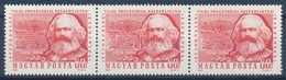 ** 1964 Évfordulók - Események Marx 60f 3-as Csík Középs? értékén 'ESFMÉNYEK' Lemezhibával - Sonstige & Ohne Zuordnung