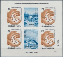 ** 1973 Európai Biztonsági és Együttm?ködési Konferencia Vágott Blokk (25.000) / Mi Bl 99 Imperforate Block - Andere & Zonder Classificatie