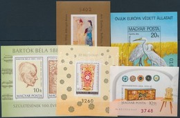 ** 1980-1981 5 Klf Vágott Blokk (28.500) / 5 Different Imperforate Blocks - Other & Unclassified