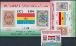 ** 1998 2 Db Budapest Székesf?város Emlékív és Levélzáró Bélyeg - Other & Unclassified