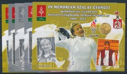 ** 2017 In Memoriam Szalay Gyöngyi 5 Db-os Emlékív Garnitúra (16.000) - Altri & Non Classificati
