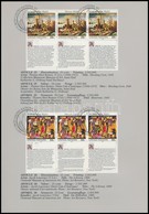 Bécs, Genf, New York 1993 Emberi Jogok 3 Klf Sor Hármascsíkokban Emléklapon - Autres & Non Classés