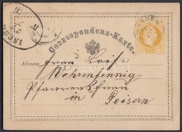 1872 Díjjegyes Levelez?lap / PS-card 'GMUNDEN' - 'ISCHL' - Goisern - Sonstige & Ohne Zuordnung