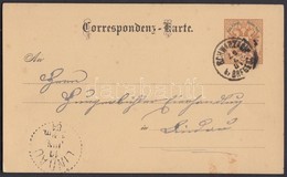 1884 Díjjegyes Levelez?lap / PS-card 'SCHWARZACH B. BREGENZ' - 'LINDAU' - Sonstige & Ohne Zuordnung