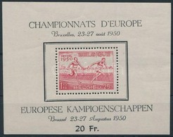 ** 1950 Európai Atlétikai Bajnokság, Brüsszel Blokk Mi 23 - Autres & Non Classés