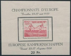 ** 1950 Európai Atlétikai Bajnokság, Brüsszel Blokk Mi 23 - Andere & Zonder Classificatie