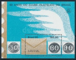 ** 1981 50 éves A Brazil Bélyeggy?jt? Klub Blokk Mi 47 - Other & Unclassified