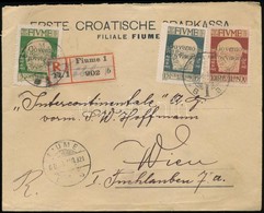 1921 Ajánlott Levél Bécsbe / Registered Cover To Vienna - Altri & Non Classificati