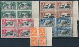 ** 1938 Mi 107A, 108B, 109B, 110CX, 111C, 112D, 113C, 114C, 115C, 116D, 117A ívszéli Négyes Tömbökben - Other & Unclassified