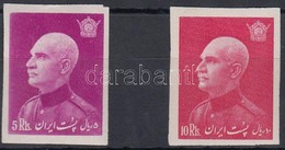 * 1938 Reza Sah Pahlavi 60. Születésnapja 2 Vágott Záróérték Mi 724-725 B - Other & Unclassified