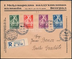 1938 Repülésügyi Kiállítás Mi 354-357 Ajánlott / Registered FDC - Altri & Non Classificati