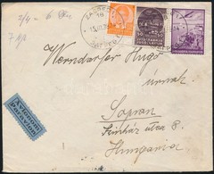 1938 Légi Levél Sopronba / Airmail Cover To Hungary - Autres & Non Classés