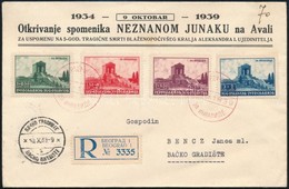 1939 Mi 389-392 Ajánlott / Registered FDC - Andere & Zonder Classificatie