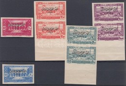 ** * 1943 Gyógyszerészeti Kongresszus Mi 277-278 Vágott Falcos Szimpla + Mi 279-281 Postatiszta Vágott Párokban - Other & Unclassified