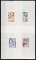 ** 1960 Római Nyári Olimpia Sor Vágott Blokkformában Mi 552-555 - Other & Unclassified