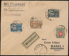 1922 Légiposta Levél  / Airmail Cover 'KAUNAS' - Basel - Other & Unclassified