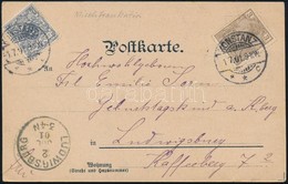 1901 Képeslap Vegyes Bérmentesítéssel / Postcard With Mixed Franking - Autres & Non Classés